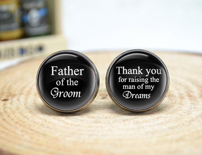 Wedding Cufflinks,Father Of The Groom , Thank You For Raising The ... Wedding Cufflinks,Father Of The Groom , Thank You For Raising The ...