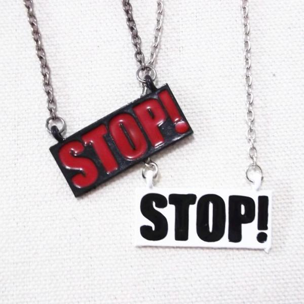 'stop' Sign Long Chain Nec..
